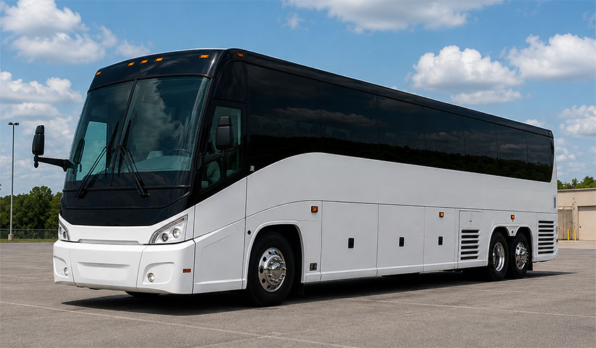 56-passenger charter bus available in Nashwauk, MN